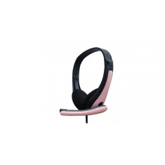 Casti gaming pentru notebooks, telefoane, tablete, PS4, Xbox One, microfon cu anulare a zgomotului, jack 3, 5 mm, Roz