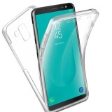 Husa silicon transparent protectie completa 360&deg; (fata+spate), Samsung Galaxy J6 (2018)