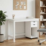 Cumpara ieftin Set birou si cabinet MOSS 2 buc. Alb 112 x 50 x 75 cm