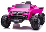 Cumpara ieftin Masinuta electrica Mercedes X-Class Monster Truck, 180W, 4x4, roti moi, scaun tapitat, telecomanda, light pink