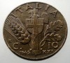 1.907 ITALIA WWII VITTORIO EMANUELE III 10 CENTESIMI 1943 R, Europa, Bronz-Aluminiu