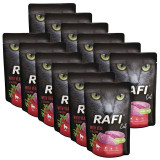 Cumpara ieftin Rafi Cat Adult Pat&eacute; with Veal 12 x 100 g