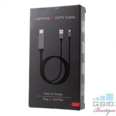 Adaptor iPhone Lightning La HDMI Negru foto