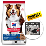 Hill&amp;#039;s Science Plan Canine Mature Adult 7+ Medium Lamb &amp;amp; Rice 14kg + Tickless Pet GRATUIT