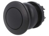 Comutator apăsare 22mm negru
