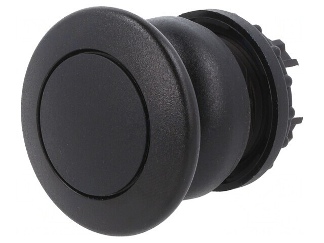 Comutator apăsare 22mm negru