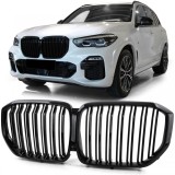 Grilaj sport cu dublu fante, lucios, potrivit pentru BMW X5 G05 din 18 Performance AutoTuning