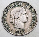 1.323 ELVETIA 5 RAPPEN 1915 B