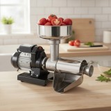 Masina de stors rosii electrica TC3 9008N, 450W, vas INOX, max 140kg/ora, REBER, ITALIA, separator seminte