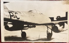 MESSERSCHMITT Me 262 FOTO VECHE DE COLECTIE MONOCROMA TIP CARTE POSTALA foto
