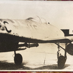 MESSERSCHMITT Me 262 FOTO VECHE DE COLECTIE MONOCROMA TIP CARTE POSTALA