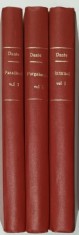 DIVINA COMEDIE de DANTE , traducere de GEORGE COSBUC , VOLUMELE I - III , 1924 - 1932