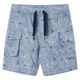 Pantaloni scurți pentru copii cu șnur, albastru &icirc;nchis, 92, vidaXL