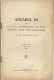 C9687N Anuarul III al Liceului modern real de stat Emanuil Gojdu din Oradea Mare pe anul școlar 1921-1922 publicat de Ioan Pop, 1922, Oradea Mare