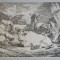 Philip James de Loutherbourg &quot;Hambarul&quot; gravura veche 1766-1781