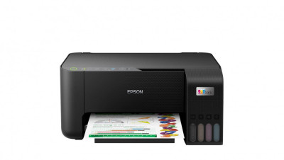 Multifunctional inkjet color epson ecotank ciss l3250 dimensiune a4 (printarecopiere scanare) printare borderless viteza 33ppm foto