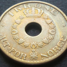 Moneda istorica 1 COROANA - NORVEGIA, anul 1925 *cod 3392