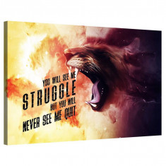 Tablou Canvas, Tablofy, You Will See Me Struggle, Printat Digital, 70 × 50 cm