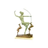 Zeita Diana si cainii de vanatoare- statueta din bronz DC-38, Religie