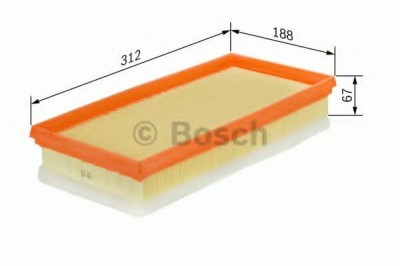 Filtru aer VW TRANSPORTER VI caroserie (SGA, SGH) (2015 - 2016) BOSCH F 026 400 007 foto