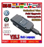 Tester / Diagnoza Auto VCDS VAG COM 25.3 / Hex-V2 VW AUDI Skoda Seat