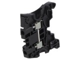 Terminal de &icirc;mbinare pentru șine 0,2-4mm&sup2;, 2 borne, negru SNK