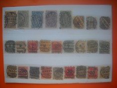 HOPCT LOT NR 654 GERMANIA REICH -STAMPILOGRAFIE DEOSEBITA -26 TIMBRE VECHI-STAMPILAT