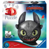 Cumpara ieftin Puzzle 3D Dragons III_Toothless, 72 Piese, Ravensburger