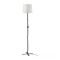 Lampadar LED, 13 W, 150 cm, abajur 30 cm, baza otel, abujar plastic polipropilenic, Alb/Negru