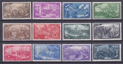 DB1 Italia 1948 Aniversare 100 Ani de la Revolutie 12 v. MLH cu urme de sarniera foto