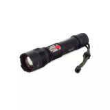 Lanterna aluminiu, cu acumulator, tactica, militara, Bailong, LED CREE XM-L T6, ZOOM, USB, reglabila, 400 m, 4.5x19.5-20.5 cm