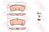 Set placute frana,frana disc MERCEDES S-CLASS Cupe (C217) (2014 - 2016) TRW GDB2079