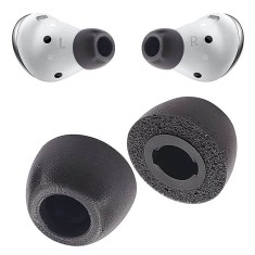 Set 2 dopuri Edman din spuma cu memorie pentru casti Samsung Galaxy Buds Pro, marimea M, Negru