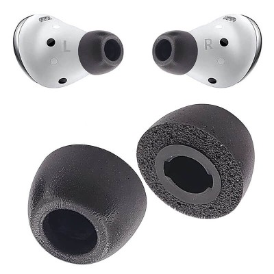 Set 2 dopuri Edman din spuma cu memorie pentru casti Samsung Galaxy Buds Pro, marimea M, Negru foto