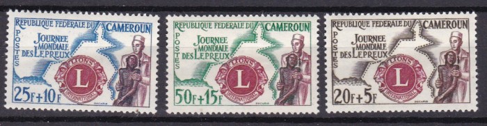 Camerun 1962 LIONS anul leprosilor MI 350-352 MNH w74