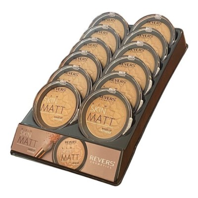 Set 12 bucati Pudra New Skin Matt, efect matifiere, Revers foto