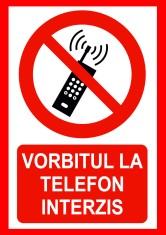 Placuta vorbitul la telefon interzis foto