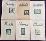 Romania 1954 - Lot 6 reviste filatelice romanesti FILATELIA / An III complet
