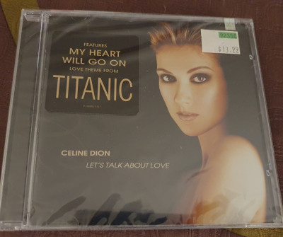 CD Celine Dion, Let&amp;#039;s talk about love, original USA, 1997, sigilat foto