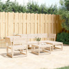Set mobilier relaxare de gradina 5 piese lemn masiv de pin GartenMobel Dekor, vidaXL