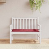 VidaXL Pernă de bancă de grădină, roșu, 120x50x4 cm, textil oxford