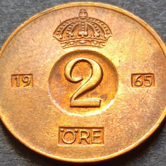 Moneda 2 ORE - SUEDIA, anul 1965 * cod 3525 A