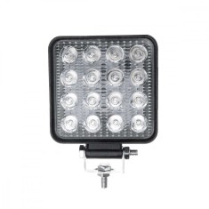Комплект от 10 LED прожектора за автомобил Flexzon Offroad, 48W, 12V-24V, 1800 лумена, Квадратни, Spot Beam 30&deg;