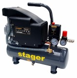 Compresor aer Stager HM1010K, 6L, 8bar, 126L min, monofazat, angrenare directa