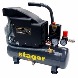 Compresor aer Stager HM1010K, 6L, 8bar, 126L min, monofazat, angrenare directa