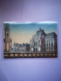 Carte postala Oradea-Mare, Biserica Sf. Ladislau si Primaria, necirculata