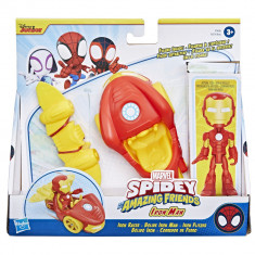 SPIDEY PRIETENII EXTRAORDINARI SET MASINUTA SI FIGURINA SI ACCESORIU IRON MAN