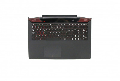 Carcasa superioara cu tastatura Laptop, Lenovo, Y700-15ISK Type 80NV, Y700-15ACZ Type 80NY, AP0ZF000300, 5CB0K25547, cu iluminare, layout SP foto