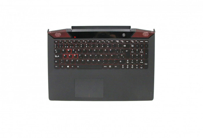 Carcasa superioara cu tastatura Laptop, Lenovo, Y700-15ISK Type 80NV, Y700-15ACZ Type 80NY, AP0ZF000300, 5CB0K25547, cu iluminare, layout SP