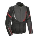 MBS Geaca textila impermeabila Oxford Montreal 4.0, negru/gri/rosu, XL, Cod Produs: TM201103XLOX